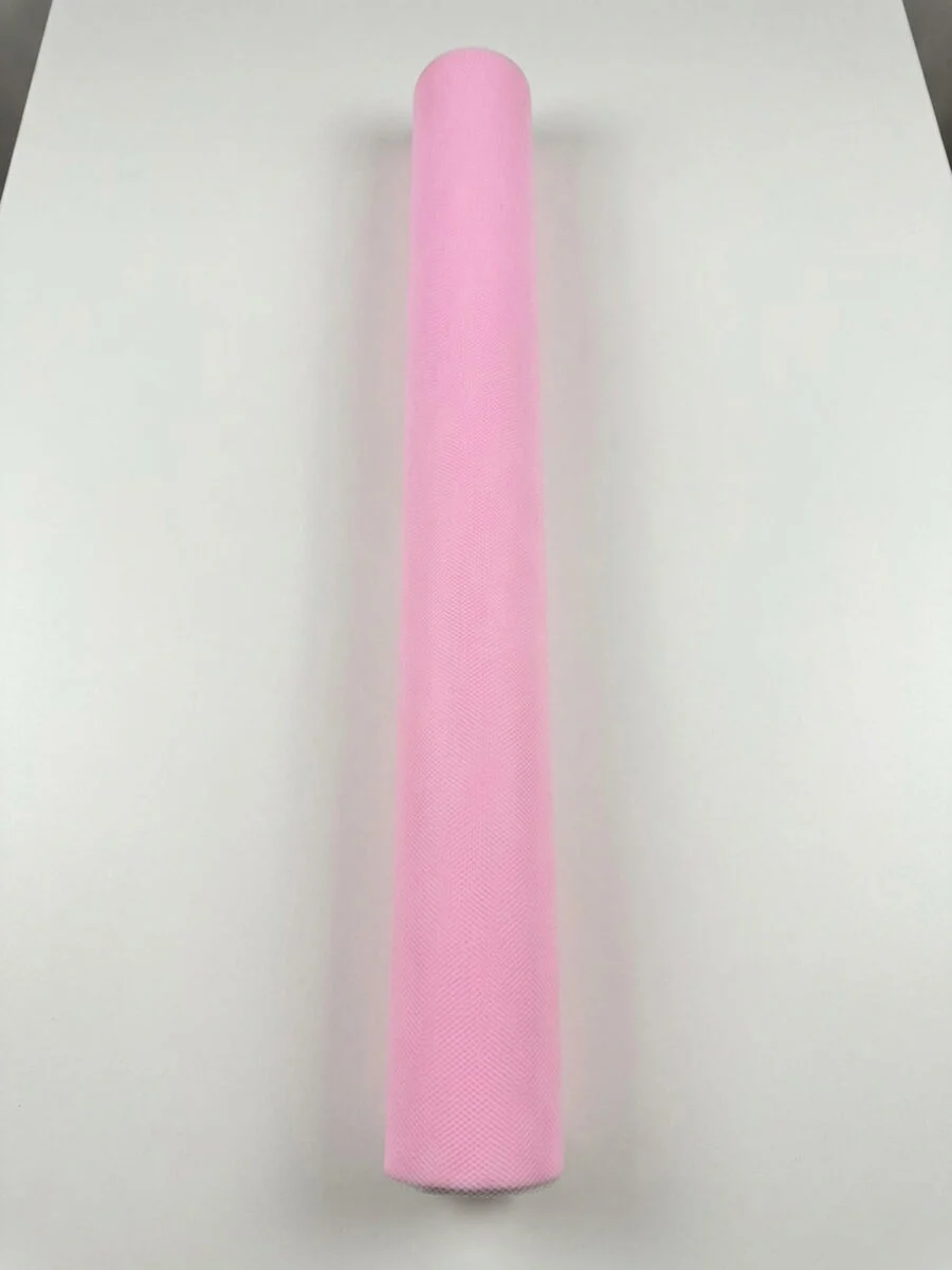 Toptan pembe gold tül 20 metre çiçekçi malzemesi