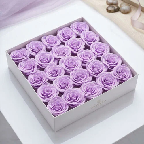 Toptan lila kokulu sabun gül 25’li büyük kafa kutulu ürün
