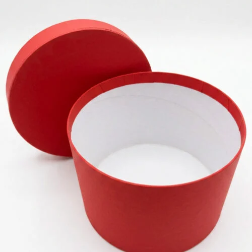 Toptan kırmızı silindir kutu 17x12 cm hediyelik ürün