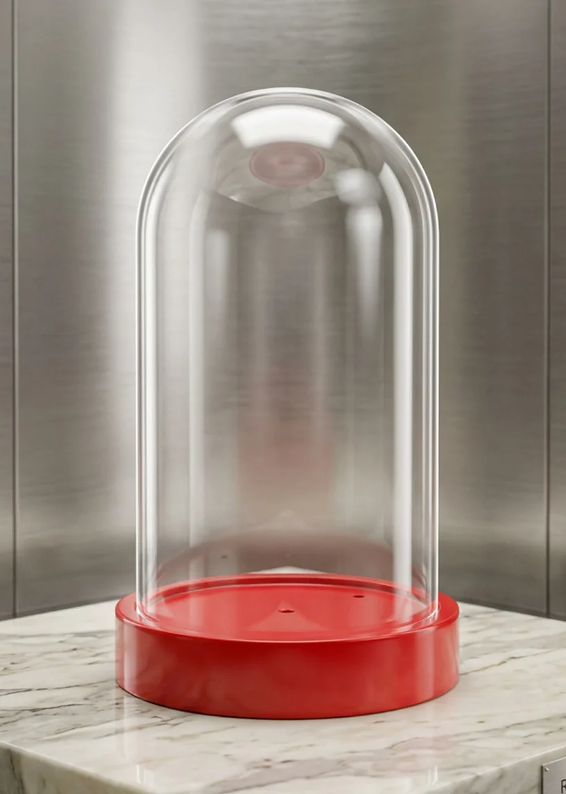 Kırmızı Tabanlı Boş Fanus 12×20