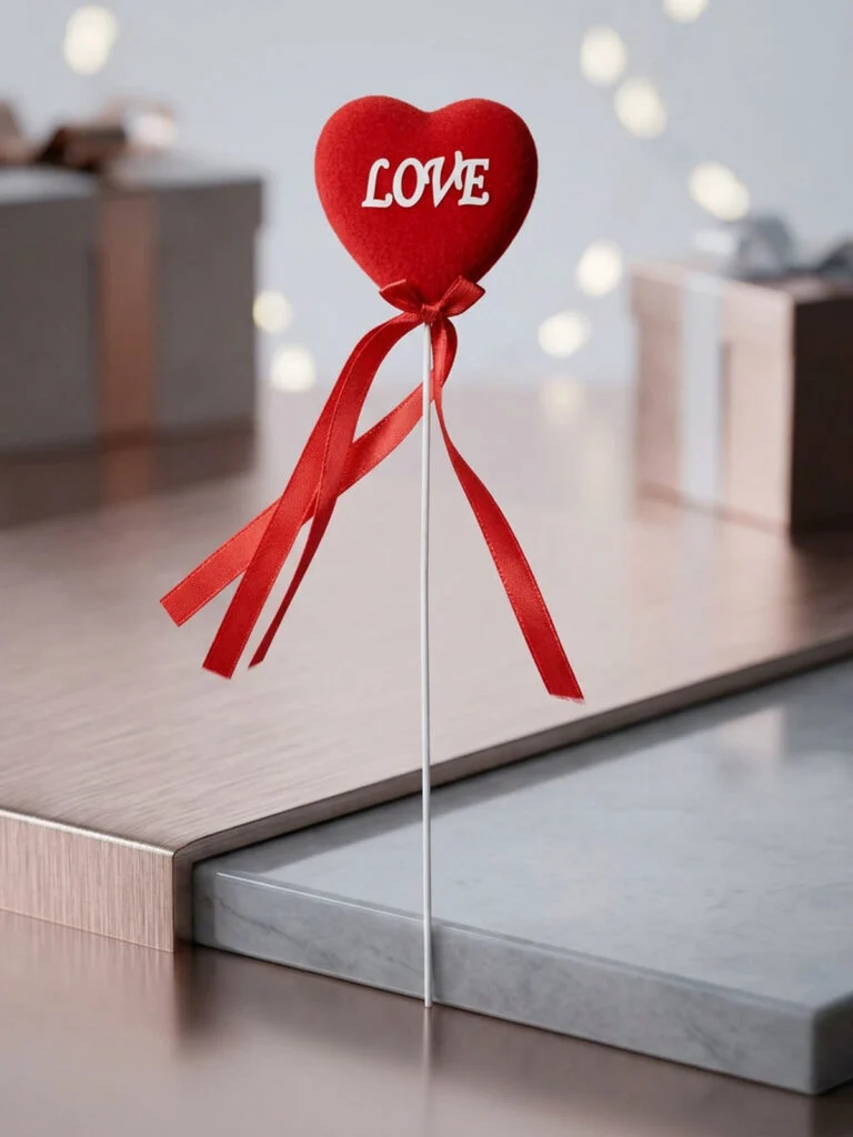 Toptan Kırmızı Çubuk Kalp Love Adet