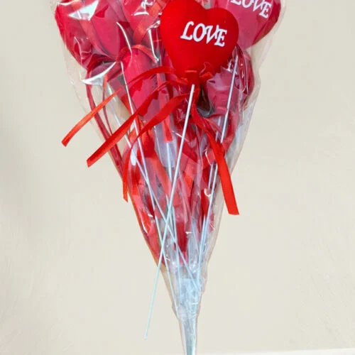 Toptan Kırmızı Çubuk Kalp Love Adet