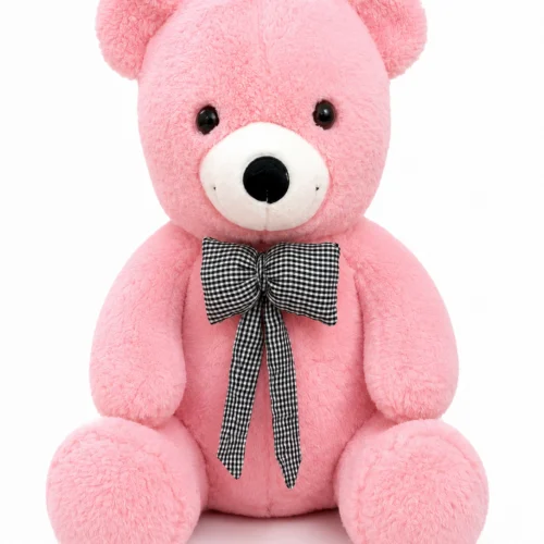 55 cm pembe ayı oturur formda toptan peluş model