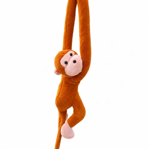 70 cm kahverengi maymun uzun kollu ve elleri yapışan peluş model