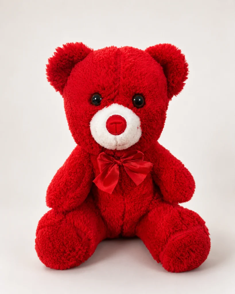 35 cm toptan kırmızı peluş ayıcık