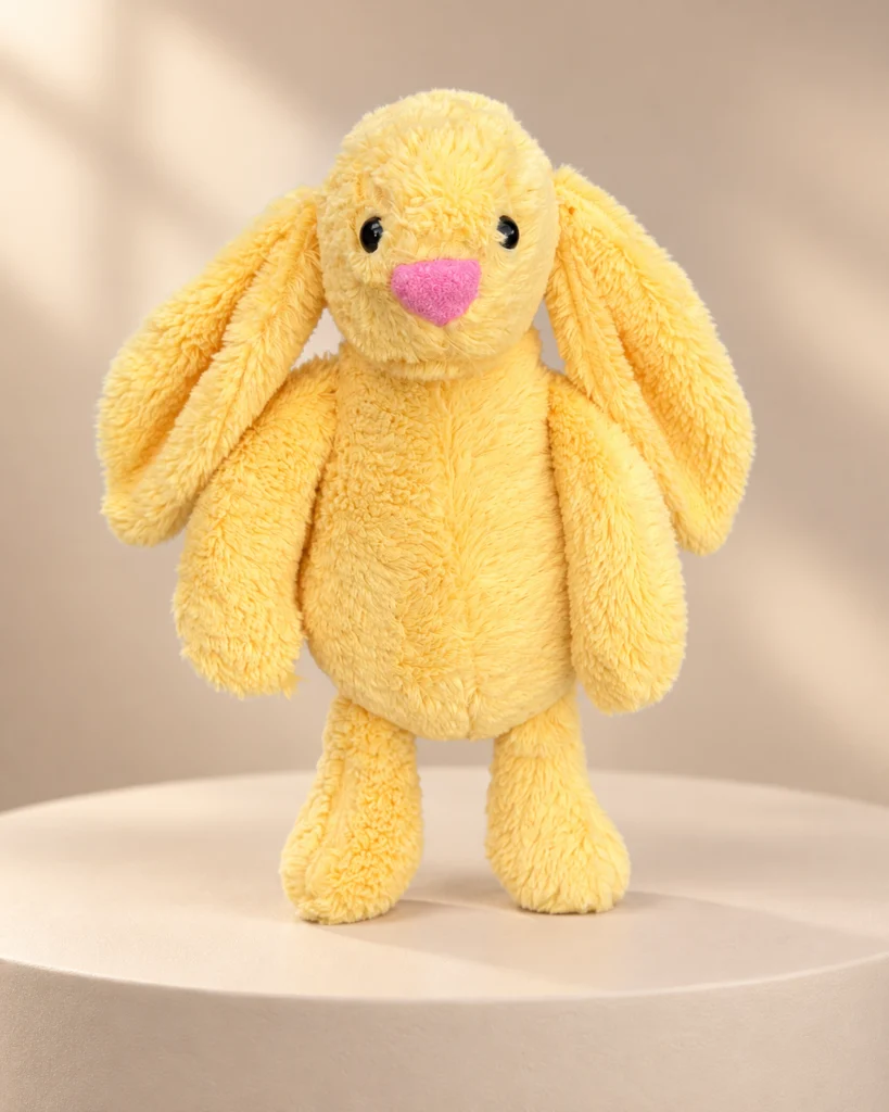 Sarı peluş tavşan 45 cm önden görünüm