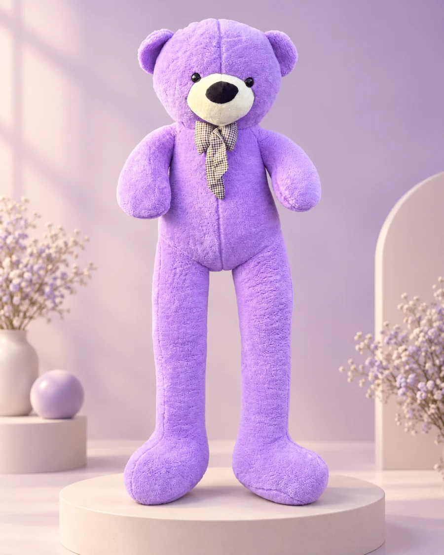 160 cm mor peluş ayıcık büyük boy ürün görünümü