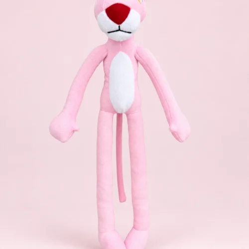 Uzun pembe peluş panter 55 cm ürün fotoğrafı