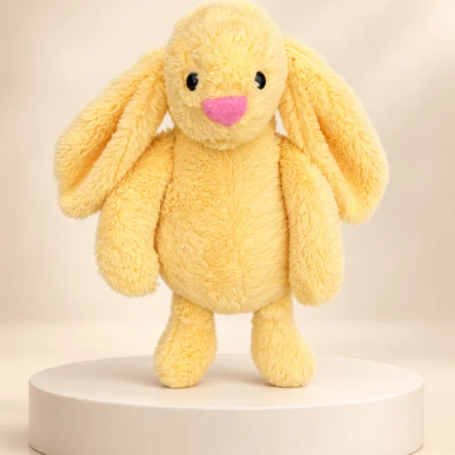 Toptan sarı peluş tavşan 45 cm ürün görseli