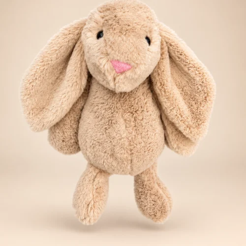 Toptan kahverengi tüylü peluş tavşan 45 cm ürün görünümü